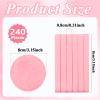240 Pieces Facial Sponge Compressed,Professional Makeup Removal Sponge Pad,Round Face Cleaning Sponge for Spa,Exfoliating,Mask view 2