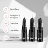 3PCS Eye Black Stick Face Body Paint Stick, Matte Black Lipstick, Long Lasting Waterproof Face Makeup for Halloween Zombie Clown Vampire Skeleton Skull Joker Cosplay Makeup Football Baseball Sport view 2