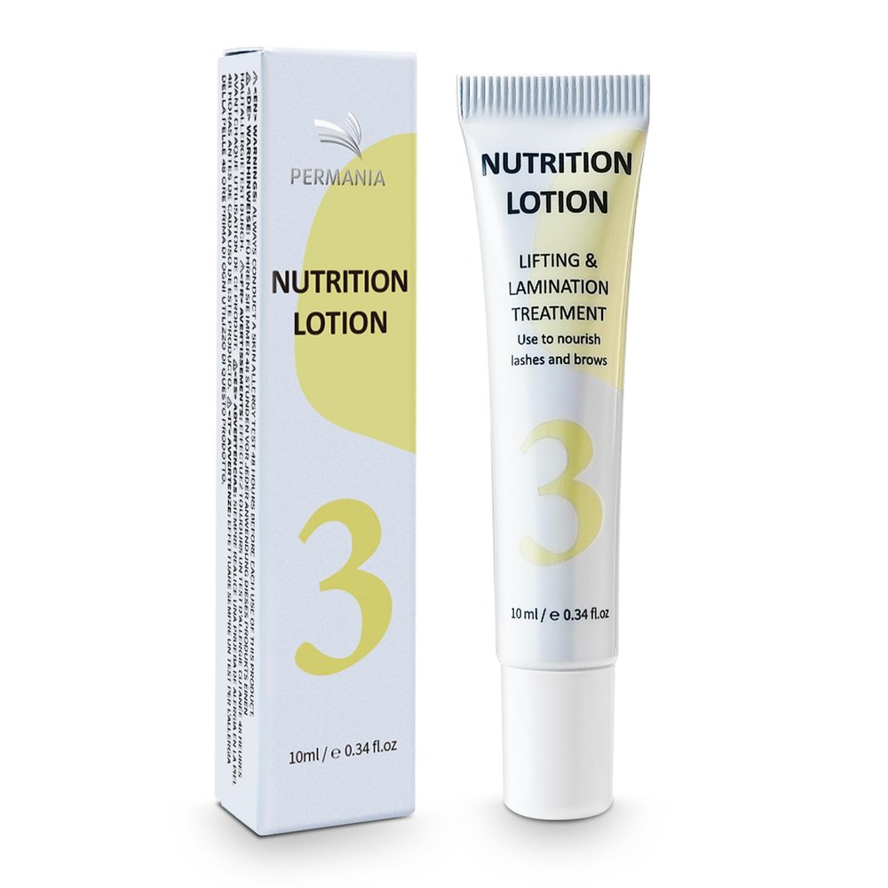 PERMANIA Nutrition Lotion, 10 ml Tube Design Salon Grade for Lash Lift and Brow Lamination Beauty Treatments (only nutrition lotion)