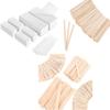 EWVVSS 4 Style 1500 Pcs Waxing Sticks & 600-Count Non Woven Wax Strips view 1