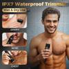 Bikini Trimmer for Women, 5-in-1 Waterproof Electric Razors for Women, Painless Pubic Hair Trimmer, Rechargeable Electric Shaver, Bikini Razor with Travel Case, Body Shaver & Face Nose Trimmer, Black view 2