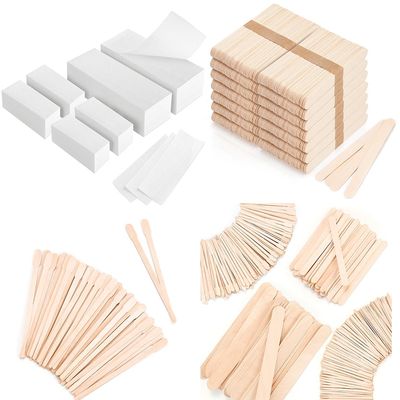 EWVVSS 4 Style 2900 Pcs Waxing Sticks & 600-Count Non Woven Wax Strips