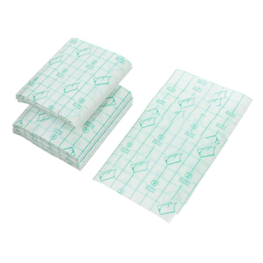 BIUDECO 100pcs Cosmetic Makeup Disposable Hand Pu for Travel Highlighter Makeup Accessories Random Style