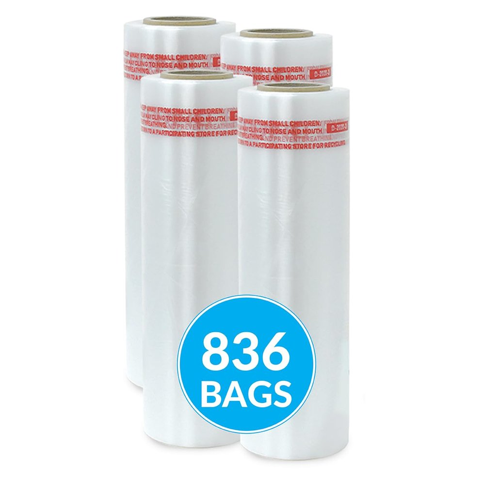836 Pcs Paraffin Wax Liners for Hands and Feet, 11in x 19in x 13mic, Disposable Plastic Bags for Spa Wax Treatments, Home, and Salon Use  Printed with Caution Label