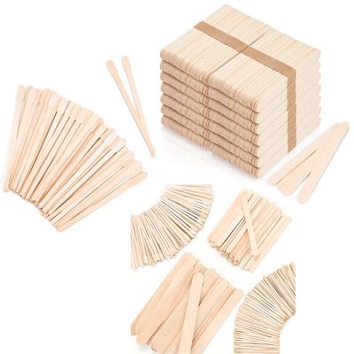 EWVVSS 4 Style 2900 Pcs Waxing Sticks Assorted Wax Applicator Sticks For Body Legs Face With Small Medium Large Sizes Wood Popsicle Sticks For Waxing Or Wood Craft Sticks