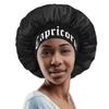 AllMatchWigs Constellation Print Satin Sleep Bonnet, Soft Comfortable Sleeping Bonnet, Make Up Washing Face Daily Use,Shower Cap for Women (Capricorn(12.22-1.19)) Black view 1