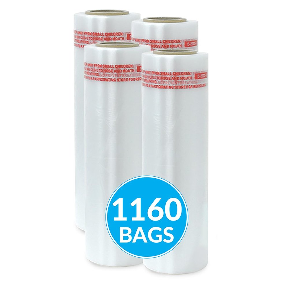 1160 Pcs Paraffin Wax Liners for Hands and Feet, 11in x 14in x 13mic, Disposable Plastic Bags for Wax Treatments, Spa, and Home Use  Printed with Caution Label