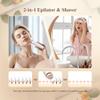 Epilator,2 in 1Epilator for Women Rechargeable,Womens Electric Shaver with LED Light,Hair Removal,Hair Removal for Women Legs/Face/Bikini/Arms,Smooth Epilator Trimmer Travel Kit Set,Simple to use view 3