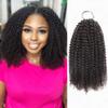 QVR Crochet Human Hair Pre Looped Afro Kinky V Bulk Natural Curly Hair for Kinky Twist Crochet Braiding Hair view 1