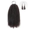 QVR Crochet Human Hair Pre Looped Afro Kinky V Bulk Natural Curly Hair for Kinky Twist Crochet Braiding Hair view 2