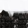 QVR Crochet Human Hair Pre Looped Afro Kinky V Bulk Natural Curly Hair for Kinky Twist Crochet Braiding Hair view 4