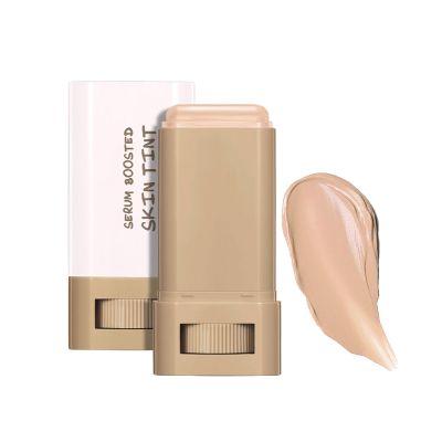SWETIYOU Beauty Balm Serum Boosted Skin Tint, Foundation Makeup Stick Hydrating Tinted Moisturizer, Lightweight and Buildable Solid Tinted Hydrating Serum Foundation Contour Stick, Natural Finish(04#)