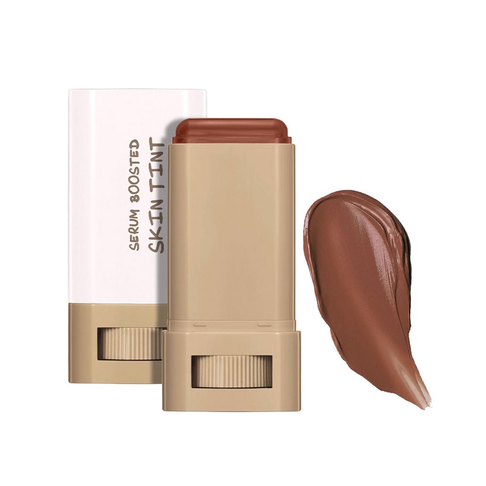 SWETIYOU Beauty Balm Serum Boosted Skin Tint, Foundation Makeup Stick Hydrating Tinted Moisturizer, Lightweight and Buildable Solid Tinted Hydrating Serum Foundation Contour Stick, Natural Finish(02#)