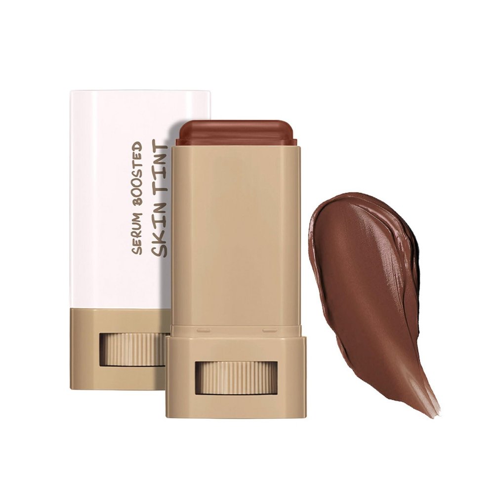 SWETIYOU Beauty Balm Serum Boosted Skin Tint, Foundation Makeup Stick Hydrating Tinted Moisturizer, Lightweight and Buildable Solid Tinted Hydrating Serum Foundation Contour Stick, Natural Finish(01#)