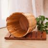 Natural Wooden Footbath Bucket,Pedicure Basin 40Cm High Fragrant Fir Barrel Tub Foot Bath Barrel Foam Foot Bucket Water Saving Type with Cover Middle-Aged and Elderly Health Care G view 4