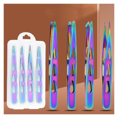 Eyebrow Tweezers Set - Professional Precision For Brow Shaping, Beard Plucking & False Lash Application,Eyebrow Tool Set