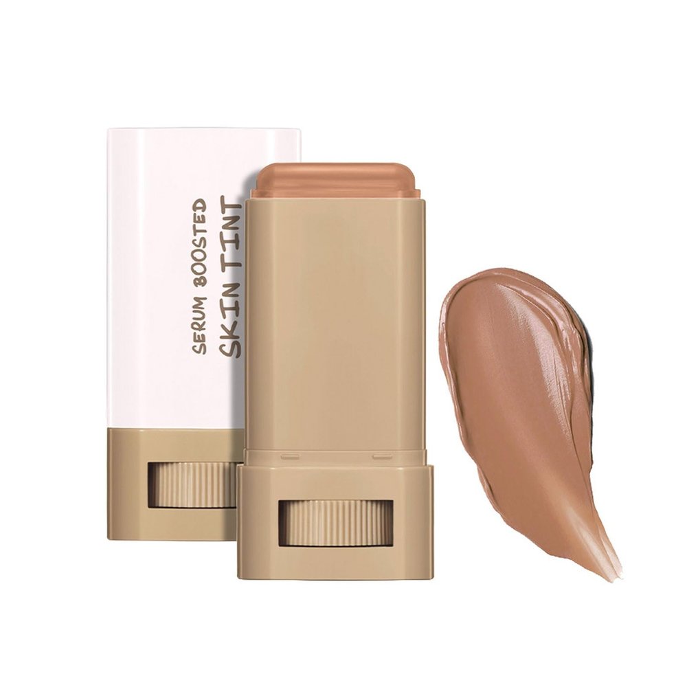 SWETIYOU Beauty Balm Serum Boosted Skin Tint, Foundation Makeup Stick Hydrating Tinted Moisturizer, Lightweight and Buildable Solid Tinted Hydrating Serum Foundation Contour Stick, Natural Finish(06#)
