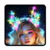 JEWEKY Light Up Mermaid Hair Clips LED Sparkly Seashell Rave Hair Accessories for Women(Colorful) view 1