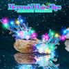JEWEKY Light Up Mermaid Hair Clips LED Sparkly Seashell Rave Hair Accessories for Women(Colorful) view 2