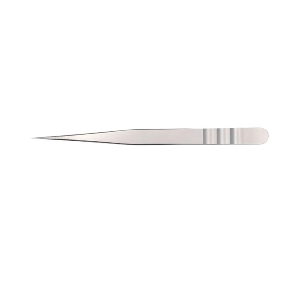 Precision Anti-Static Stainless Steel Eyelash Tweezers Lash Extension Curved Tool Eyebrow Tweezers Watch Tools(New Straight)