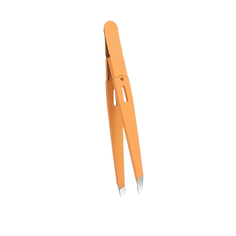 Eyebrow Tweezer Colorful Hair Beauty Fine Hairs Puller Stainless Steel Slanted Eye Brow Clips Removal Makeup Tools(Mr-2168OR)
