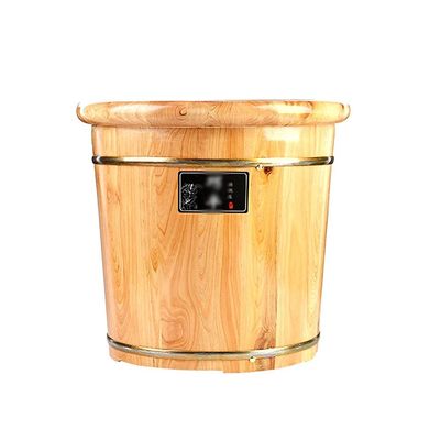 Natural Wooden Footbath Bucket,Household Edged Foot Bath,Spa Massage Pedicure Bowl,Natural Thicken Foot Basin,Elderly Child Foot Bath,Household Sleep,Improve Lofty Ambition Hopeful