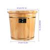 Natural Wooden Footbath Bucket,Household Edged Foot Bath,Spa Massage Pedicure Bowl,Natural Thicken Foot Basin,Elderly Child Foot Bath,Household Sleep,Improve Lofty Ambition Hopeful view 2