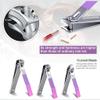 AFPSDLFJDLS 16 PCS Manicure Set Professional Pedicure Care Tools Stainless Steel Scissor Tweezer Nail Clippers Grooming Kit(White-Dinosaur Doodle4) view 2