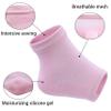 2 Pairs Moisturizing Heel Socks for Dry Cracked Feet, Gel Repair Moisture Spa Socks Foot Care Lotion Socks for Women Cracked Heel & Dry Foot Treatment Overnight view 3