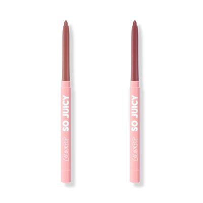 Colourpop So Juicy Plumping Lip Liner with Peptides Bundle - Long Lasting Lip Liner for Visibly Plumped & Shaped Lips - Westwood & Group Chat (Pack of 2, 0.01oz each)