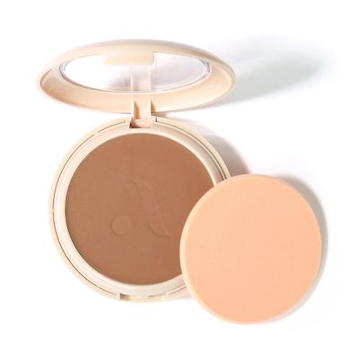 Absolute New York MFVF08 Tan Neutral Olive Velvet Focus Powder Foundation | Talc-Free, 12H Long-Lasting, Lightweight