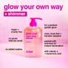 B.TAN Clear Gradual Self Tan Gel | Glow Your Own Way Shimmer - Sunkissed Golden Bronze, Transfer Free, Best Extender, Moisturizing, Non Toxic Sunless Tanning Lotion, No Fake Tanner Smell, 16 Fl Oz view 3