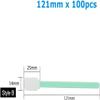 100pcs/bag Non-Woven Cotton swabs Dust-Proof Cleaning Wipes Q-Tips for Cleaning Laser Machine Focusing Lens Protection Window(Style B 121mm) view 2
