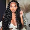 west kiss Hair Pre Braided Angel Loop 13x6 Lace Front Wig Deep Wave Ready to Wear Human Hair Wig Natural Color with Deep Parting & Glueless Fit 16 Inch view 2