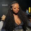 west kiss Hair Pre Braided Angel Loop 13x6 Lace Front Wig Deep Wave Ready to Wear Human Hair Wig Natural Color with Deep Parting & Glueless Fit 16 Inch view 3