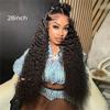 west kiss Hair Pre Braided Angel Loop 13x6 Lace Front Wig Deep Wave Ready to Wear Human Hair Wig Natural Color with Deep Parting & Glueless Fit 16 Inch view 4