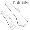 2pcs Mini Metal Makeup Spatula, Small Cosmetic Spoon 2 Shapes Tiny Eye Make up Applicator Tool Skincare Scoop Facial Massage Beauty Skin care Supplies for Mixing and Sampling Lotion Face Cream view 2