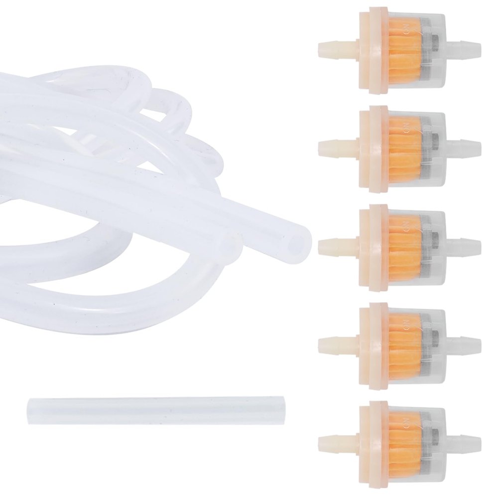 5PCS Microdermabrasion Filters + 1PCS 39" Silicone Tube, Replacement Filter Tube Set for Vacuum/Diamond Microdermabrasion Machines