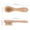 ADOCARN Dry Brushing Wooden Back Scrubber Gentle Exfoliation Bath Brush for Body Cleaning Facial Washing Travel-Friendly Design for Smooth Skin Care view 2
