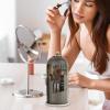 360 Degree Rotating Makeup Brush Holder - 10.63x4.8 inch Makeup Brush Holder with Dustproof Lid - Bird Cage Cosmetic Tools Storage Organizer with Lid for family and friends birthdays, holidays, Etc view 2