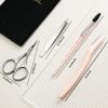 4-in-1 Eyebrow Grooming Set, Travel Brow Set, Japanese Blades Precision Eyebrow Razors W/Tweezer & Trimmer Scissor and Brow Brush, Professional Eyebrow Trimmers for Women, Travel Bag Included view 2