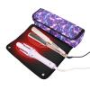 Lightening Blue Nature Purple Hair Tools Travel Bag with Removable Heat Resistant Mat Curling Iron Travel Holder Storage Bag for Hot Tools Curling Iron Flat Irons Hair Volumizer Styler, view 2