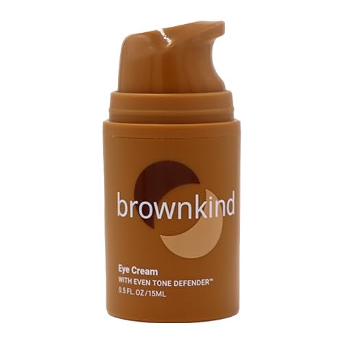 brownkind Eye Cream  Reduces Dark Circles & Puffiness, Lightweight Formula with Peptides & Amla, Dermatologist-Designed for Melanin-Rich Skin, 15ml