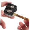 FOMIYES 4pcs Dual Hole Eyeliner and Brow Pencil Sharpener Durable Makeup Tool for Precise Sharpening Easy to Carry Lid Black view 4