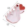 Acrylic Hair Claw, Heart-Shaped Claw Clips, Y2k Barrettes, Cute Sweet Styling Accessories for Women Girls, Non-Slip Hairpins for Thick Hair view 2