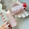 Acrylic Hair Claw, Heart-Shaped Claw Clips, Y2k Barrettes, Cute Sweet Styling Accessories for Women Girls, Non-Slip Hairpins for Thick Hair view 3