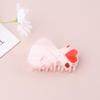 Acrylic Hair Claw, Heart-Shaped Claw Clips, Y2k Barrettes, Cute Sweet Styling Accessories for Women Girls, Non-Slip Hairpins for Thick Hair view 4