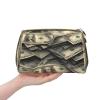 HHUULP Lots Of Dollars Zipper Closure Leather Portable Waterproof Cosmetic Bag For Home Travel To Organize Toiletries Sundries view 2