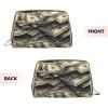 HHUULP Lots Of Dollars Zipper Closure Leather Portable Waterproof Cosmetic Bag For Home Travel To Organize Toiletries Sundries view 3