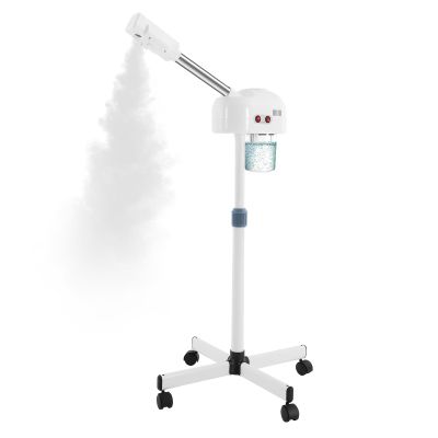 DDBESSIC Professional Facial Steamer Ozone Face Steamer 360 Rotatable Face Steamer for Facial Deep Cleaning, Height Adjustable Steamer for Face with Wheels for Beauty Salons, Spas